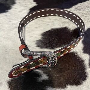 Angel Ranch kids western Cowgirl Rodeo Belt NWTS Sunflowers leather 22 24 26‎